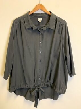Worthington Woman Black Blouse - 1X